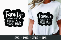 Family quote SVG t-shirt design | motivational quote svg Product Image 1