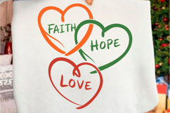 Faith Hope Love SVG, Christian SVG PNG Product Image 2