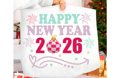 Happy New Year 2026 PNG SVG T-shirt design Year 2026 Product Image 1