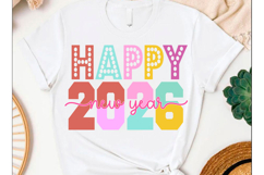 Happy New Year 2026 PNG Bundle SVG New Year 2026 Product Image 9