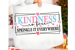 Kindness is Free SVG, Motivational Png Product Image 1