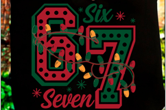 Funny Six Seven Meme Svg Christmas Png Product Image 2