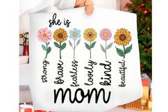 Mother's Day SVG She is Strong Png Product Image 3