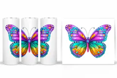 Butterfly Tumbler Sublimation. Butterfly Sublimation Product Image 2