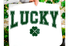 Lucky Varsity Png, St Patrick's Day Png, Product Image 1