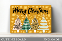 Christmas Tree Cutting Board. Kitchen Cutting Board Design Product Image 1