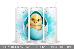 Easter Chick Tumbler Design. Easter Tumbler Sublimation Product Image 1