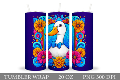 Cute Goose Tumbler Design. Cute Goose Sublimation Product Image 1