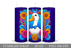 Cute Goose Tumbler Design. Cute Goose Sublimation Product Image 1