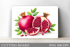 Pomegranate Cutting Board. Summer Cutting Board Sublimation Product Image 1