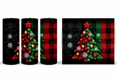 Christmas Tree Tumbler Design. Christmas Tree Sublimation Product Image 2