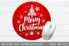 Christmas Tree Mouse Pad. Christmas Mouse Pad Sublimation Product Image 1
