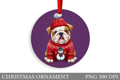 Cute Dog Christmas Ornament. Christmas Ornament Design Product Image 1