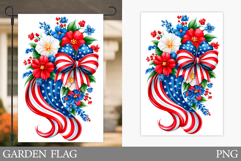 Patriotic Garden Flag Sublimation. Patriotic Day Garden Flag Product Image 1