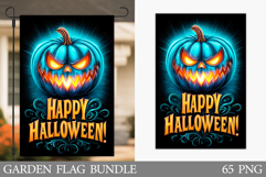 Pumpkin Garden Flag Sublimation. Halloween Garden Flag Product Image 1