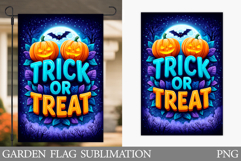 Halloween Garden Flag Design. Halloween Sublimation Product Image 1