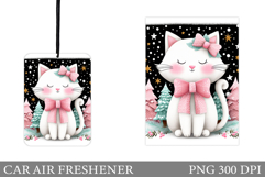 Cute Cat Car Air Freshener. Christmas Car Air Freshener Product Image 1