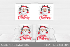 Santa Claus Mug Design. Christmas Mug Sublimation Product Image 1