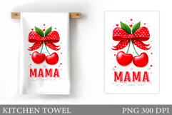 Mother's Day Kitchen Towel. Mother's Day Sublimation Product Image 1