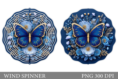 Butterfly Wind Spinner Design. Butetrfly Sublimation Product Image 1