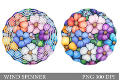 Wildflowers Wind Spinner. Flowers Wind Spinner Design Product Image 1