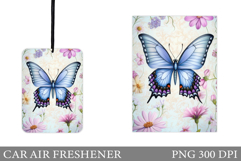 Butterfly Car Air Freshener Design. Butterfly Sublimation Product Image 1