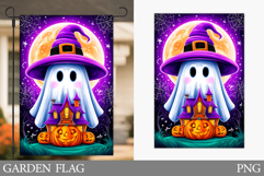 Ghost Garden Flag Design. Halloween Garden Flag Sublimation Product Image 1