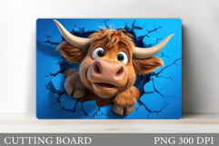 Cute Cow Cutting Board Design. Cow Kitchen Cutting Board Product Image 1