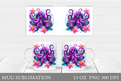Octopus Mug Design. Octopus Sublimation Product Image 1