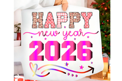 Happy New Year 2026 PNG Bundle SVG New Year 2026 Product Image 11