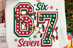 Funny Six Seven Meme Svg Christmas Png Product Image 1