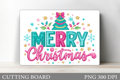 Merry Christmas Cutting Board. Christmas Tree Cutting Board Product Image 1