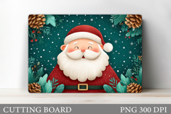 Santa Claus Cutting Board. Christmas Cutting Board Product Image 1