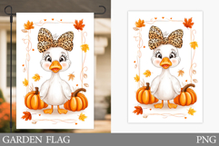 Fall Goose Garden Flag Design. Fall Garden Flag Sublimation Product Image 1