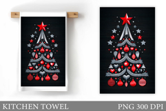 Christmas Tree Kitchen Towel. Christmas Kitchen Towel Product Image 1