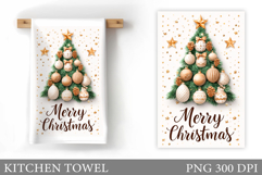 Christmas Tree Kitchen Towel. Christmas Kitchen Towel Design Product Image 1
