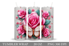 Butterfly Tumbler Sublimation. Butterfly Sublimation Product Image 1