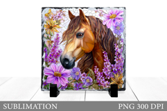 Horse Sublimation. Horse Slate Sublimation Product Image 1