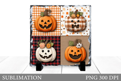 Halloween Pumpkin Slate Design. Halloween Sublimation Product Image 1