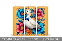 Cute Goose Tumbler Design. Cute Goose Sublimation Product Image 1