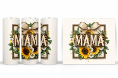 Mother's Day Tumbler Design. Mother's Day Sublimation Product Image 2