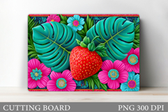 Strawberry Cutting Board. Berry Kitchen Cutting Board Product Image 1