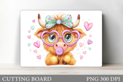 Valentines Cow Cutting Board. Valentines Cutting Board Product Image 1