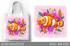 Fish Tote Bag Design. Fish Sublimation Product Image 1