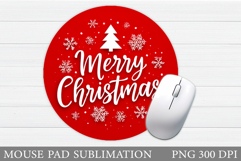 Christmas Tree Mouse Pad. Christmas Mouse Pad Sublimation Product Image 1