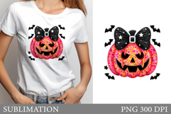 Halloween Pumpkin T-Shirt Design. Pumpkin Sublimation Product Image 1