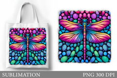 Dragonfly Tote Bag Design. Dragonfly Sublimation Product Image 1