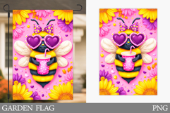 Bee Garden Flag Design. Cute Bee Sublimation Product Image 1