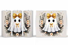 Cute Ghost Tumbler Design. Cute Halloween Tumbler Product Image 2