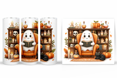Cute Ghost Tumbler Sublimation. Cute Ghost Sublimation Product Image 2